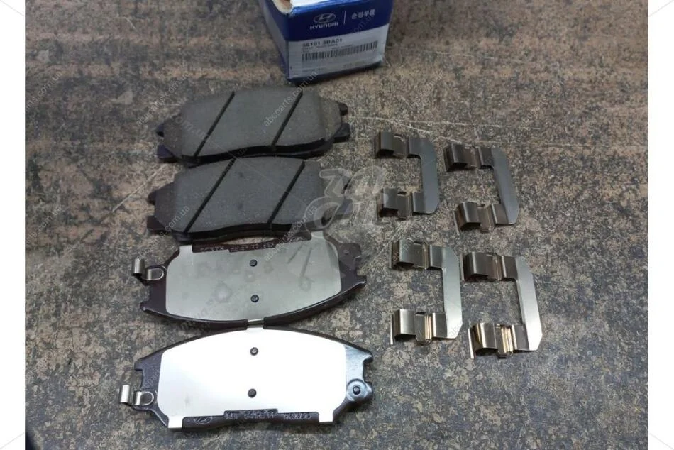 Колодки гальмівні передні Equus (-06) (58101-3BA01) Mobis Hyundai/Kia/Mobis '581013BA01 (фото 1)
