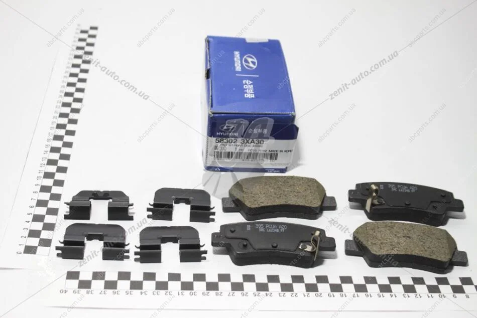 Колодки гальмівні задні (аналог 58302-1RA30) Mobis Hyundai/Kia/Mobis 58302-3XA30 (фото 1)