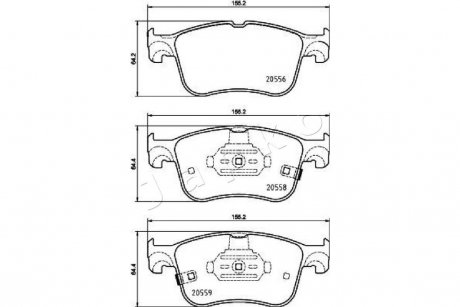 Колодки гальмівні передні Ford Focus IV (18 -) JAPKO 500354