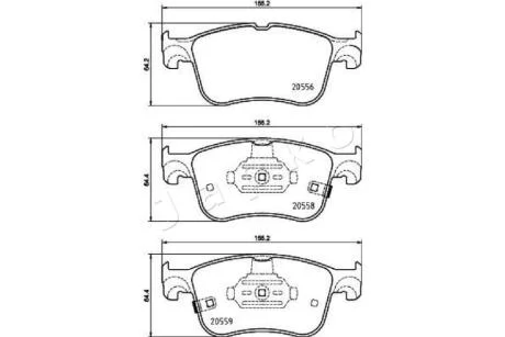 Колодки тормозные передние Ford Focus IV (18 -) JAPKO 500354
