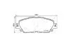 Колодки гальмівні передні Toyota Camry 2.5 Hybrid (17 -), RAV 4 (18 -)/Lexus ES, UX (18-) JAPKO 502026 (фото 1)