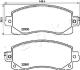 Колодки гальмівні передні Subaru Fofester, Impreza, XV (15-) JAPKO '50713 (фото 1)