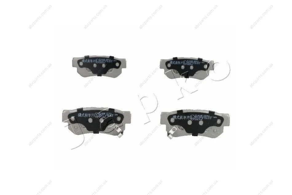 Колодки гальмівні задні дискові Hyundai Santa Fe II (06-12), Elantra 1.6 (05-11) JAPKO 51H04 (фото 1)
