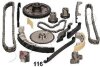 К-кт цепи ГРМ (18 деталей) Nissan Navara D22, D40 (02-), X-Trail (01-) 2.5 dCi, 2.2 dCi JAPKO 'KJK116 (фото 1)