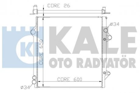 Радиатор охлаждения Toyota Fj Cruiser, Land Cruiser Radiator Kale 342180