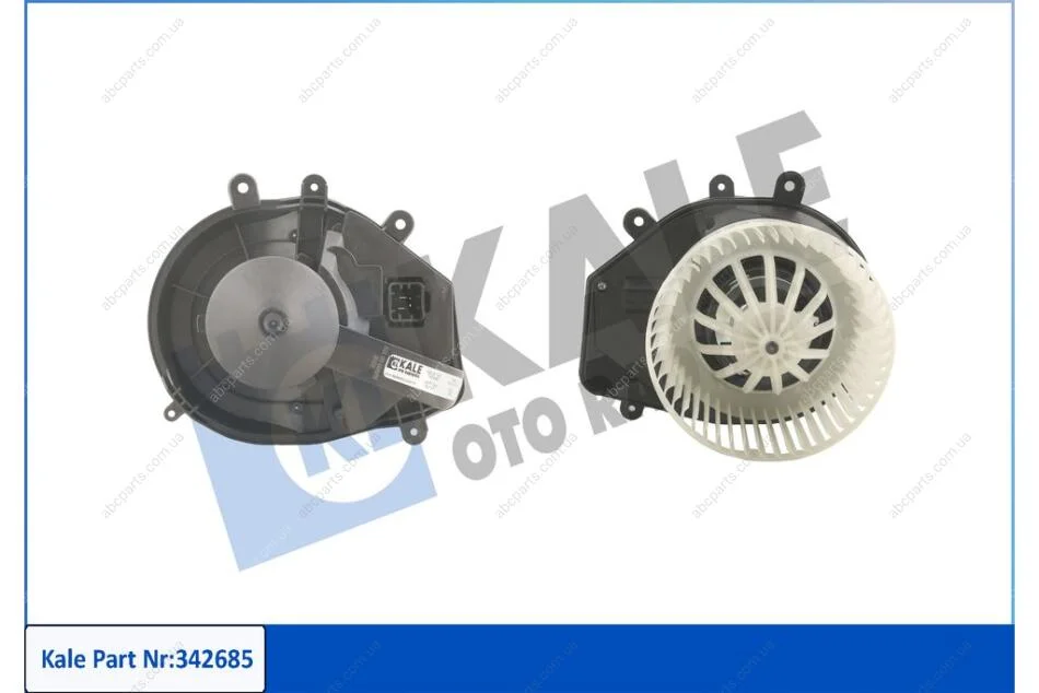 Електровентилятор обігрівача Audi A4 (95-)/Skoda Superb (02-)/VW Passat (97-) з ручним клімат-контролем KALE OTO RADYATOR Kale '342685 (фото 1)