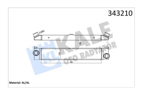 Інтеркулер Citroen Jumper/Peugeot Boxer/Fiat Ducato (06-) OTO RADYATOR Kale 343210