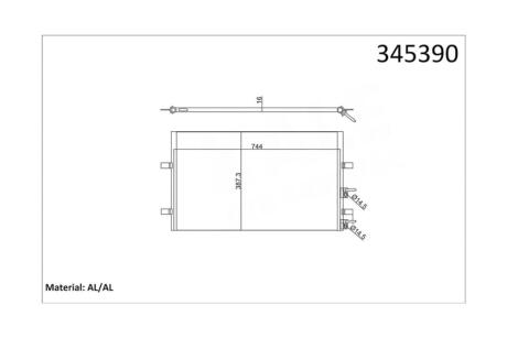 Радіатор кондиціонера Ford Transit, Transit Tourneo (06-) 2.2 TdCi OTO RADYATOR Kale 345390