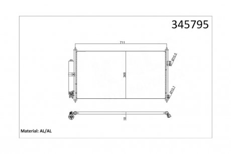 Радиатор кондиционера Nissan X-Trail OTO RADYATOR Kale 345795