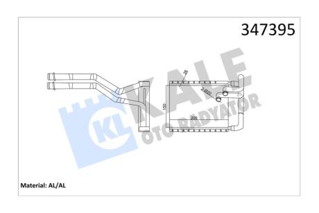 Радіатор отопителя Hyundai i30 (07-)/KIA Ceed (06-) OTO RADYATOR Kale 347395