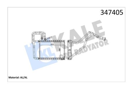 Радиатор отопителя KIA Cerato (04-) OTO RADYATOR Kale 347405