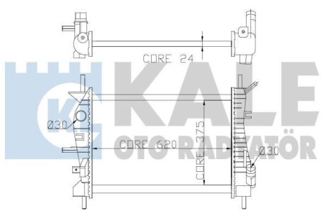 Радиатор охлаждения Ford Mondeo III OTO RADYATOR Kale '356400