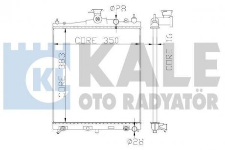 Радіатор охолодження Nissan Micra C+C, Micra III, Note OTO RADYATOR Kale 363200