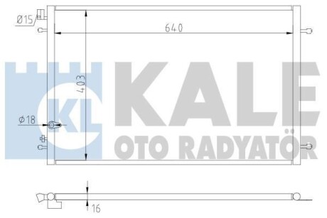 Радиатор кондиционера AudI A6 OTO RADYATOR Kale '375300