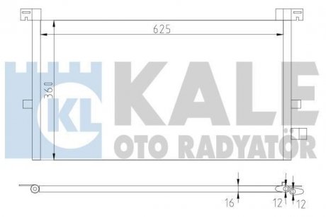 Радиатор кондиционера Ford Mondeo III Kale '378700