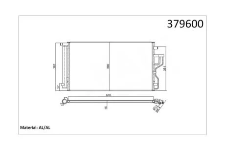 Радіатор кондиціонера Hyundai IX35, Tucson/KIA Sportage (10-) KALE OTO RADYATOR Kale 379600