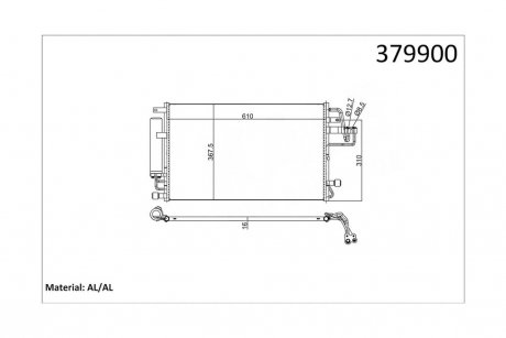 Радиатор кондиционера Hyundai Tucson, Kia Sportage OTO RADYATOR Kale 379900