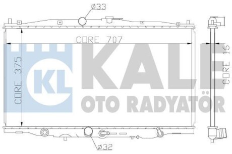 Радиатор охлаждения Honda Accord VII OTO RADYATOR Kale '384100