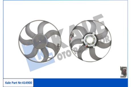 Вентилятор охлаждения радиатора Skoda Fabia, Roomster (06-)/Seat Cordoba, Ibiza (05-)/VW Polo (01-) OTO RADYATOR Kale 414900