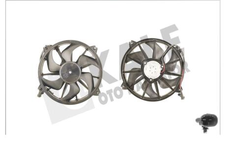 Вентилятор охолодження радіатора Citroen C5 (01-), Jumpy (07-)/Peugeot Expert (07-)/Fiat Scudo (07-) OTO RADYATOR Kale 420600