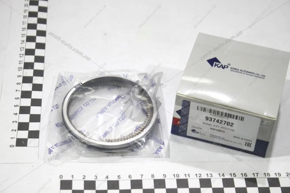 Кольца поршневые Лачетти 1,8 LDA (80,96) 2-й ремонт (93742702) KG0100076 KAP KAP (KoreaAutoParts) 'KG0100076 (фото 1)