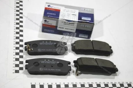 Колодки гальмівні Captiva диск зад (к-т 4 шт) (96626075) KG0700555E9 KAP-E9 KAP (KoreaAutoParts) 'KG0700555E9