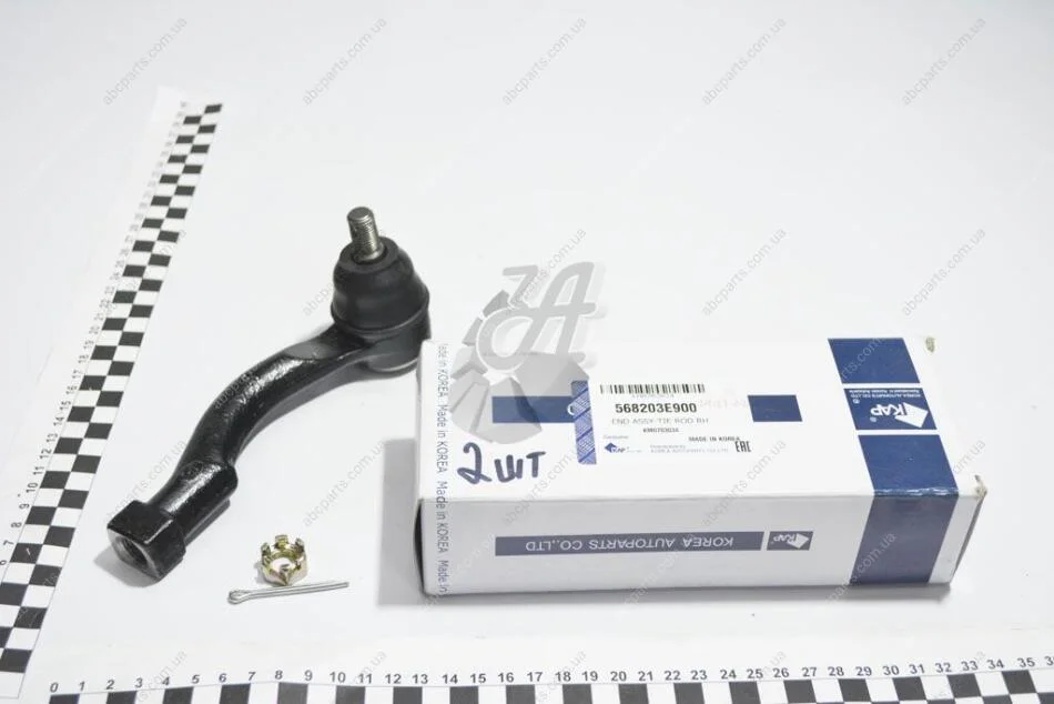 Накінечник кермовий прав (56820-3E900) Hyundai Grand Starex/Kia Sorento (02-) KAP KAP (KoreaAutoParts) KM0703034 (фото 1)