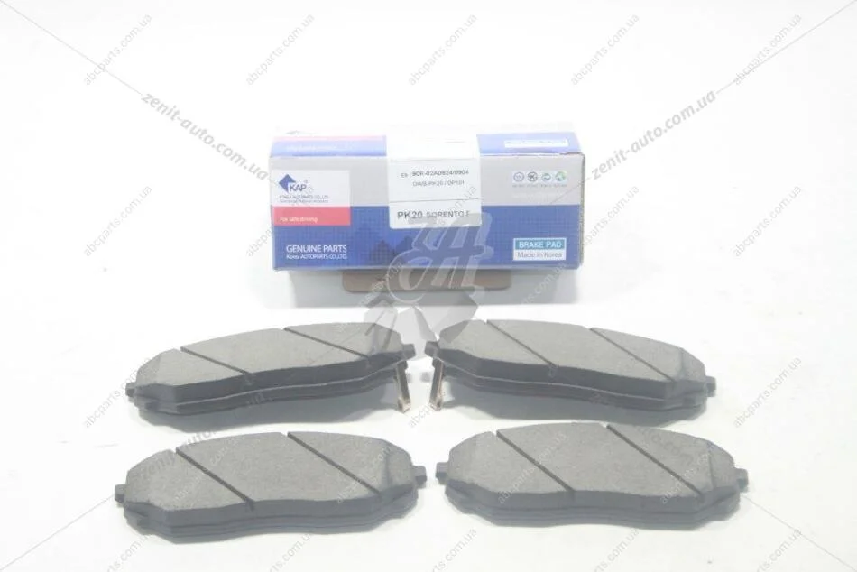 Колодки гальмівні перед (58101-3EE00) Kia Sorento (02-) (KM0703273) KAP KAP (KoreaAutoParts) 'KM0703273E9 (фото 1)