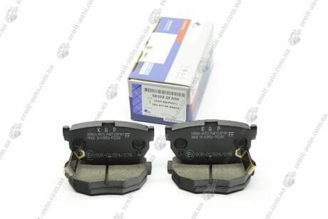 Колодки гальмівні зад диск 58302-2FA00 Kia Cerato (04-), Spectra (03-) E9 KAP KAP (KoreaAutoParts) KM0703408E9