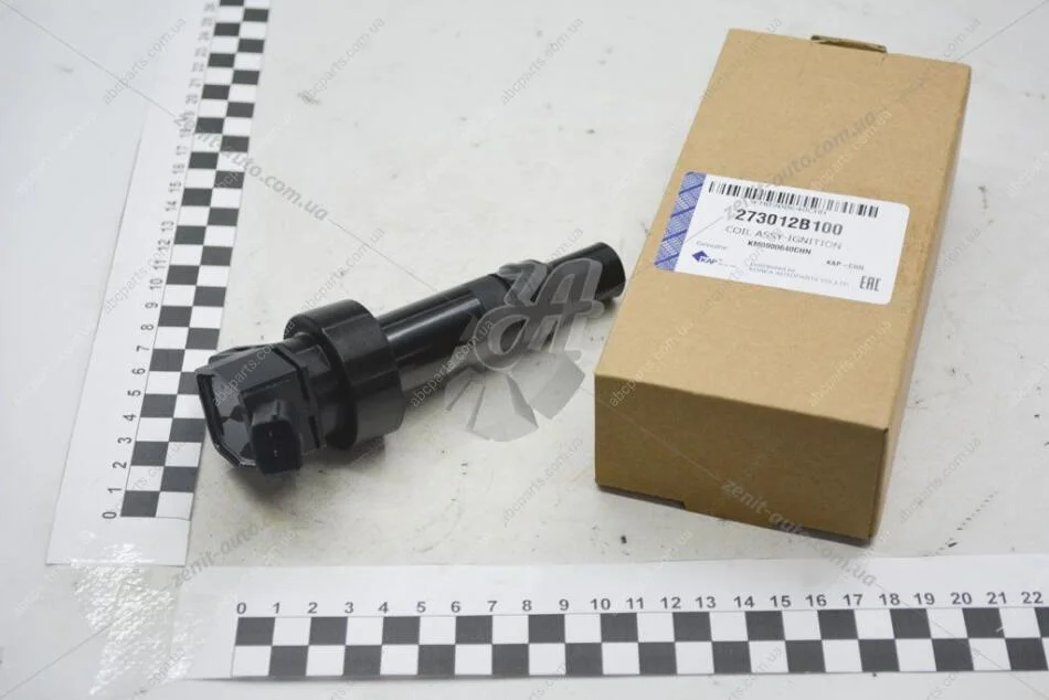Катушка запалювання 27301-2B100 Hyundai/KIA Accent II (00-)/ix35 (10-)/Tucson (10-)/Sportage (10-) 1.6i KAP KAP (KoreaAutoParts) KM0900640CHN (фото 1)