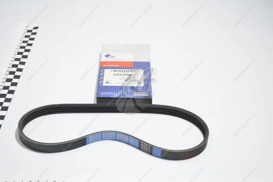 Ремень струмочковий 4PK613 (57231-22000) KAP KAP (KoreaAutoParts) KM1100100 (фото 1)