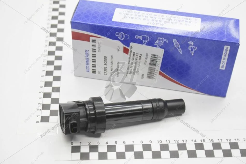Катушка запалювання Hyundai/KIA Santa Fe (06-)/Genesis (08-)/Sorento (06-) 3.3i YURA Корея 27301-3C000 (фото 1)
