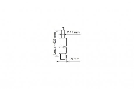 Амортизатор подвески зад. Excel-G (газ.масл.) Audi A3 (12-) / Skoda Kodiaq (17-), Octavia (12-) / VW Golf (12-) KYB 3448024