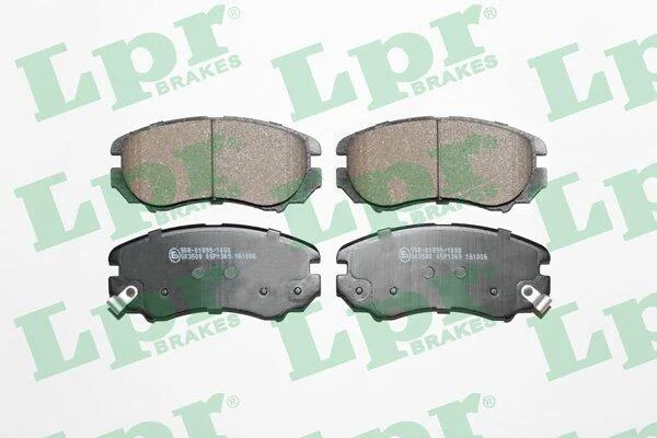 Колодки гальмівні дискові передні Hyundai Elantra (III,IV), Tucson (04-)/ Kia Sportage II (05P1369) LPR '05P1369 (фото 1)