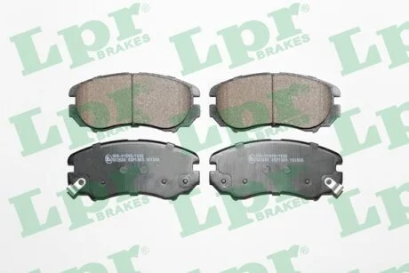 Колодки гальмівні дискові передні Hyundai Elantra (III,IV), Tucson (04-)/ Kia Sportage II (05P1369) LPR '05P1369