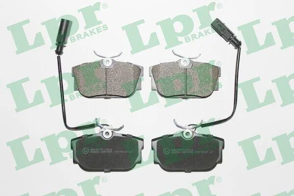 Колодки гальмівні дискові задні (+ 2 датчики) VW T4 (05P1699) LPR '05P1699 (фото 1)