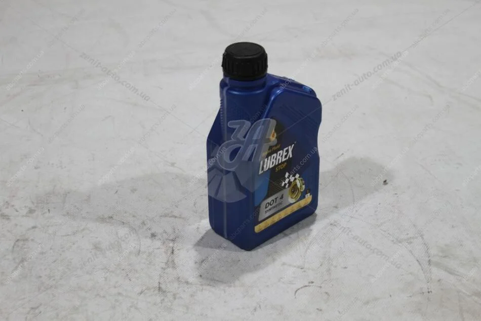 Гальмівна рідина BRAKE FLUID DOT-4, 1л. LUBREX 1332000/001 (фото 1)