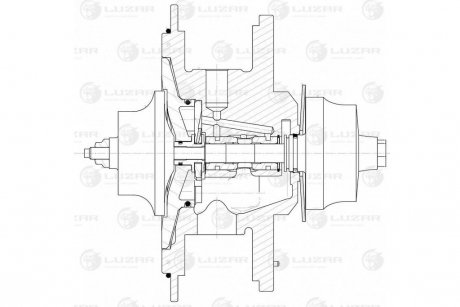 Турбокомпрессор б/корп. (картридж) Ford Transit (06-) 2.4D (тип GT2052V) LUZAR LAT 5020