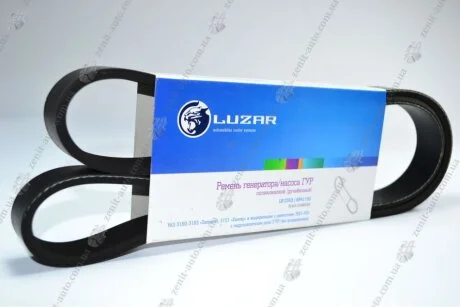 Ремінь генератора УАЗ (ЗМЗ 409) з ГПК (струмочковий) (L=1190) Luzar LUZAR LB 0363