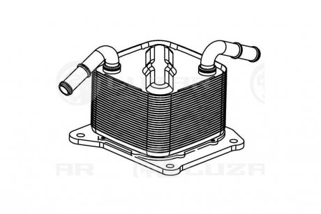 Радиатор масл. Nissan Juke (10-)/Лада Vesta (15-) 1.6i CVT (JF015E) LUZAR LOc 0101