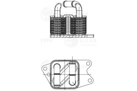 Радиатор масл. Volkswagen Polo (09-)/Skoda Rapid (12-) 1.6i [CFNA] AT Luzar LUZAR LOc 1817