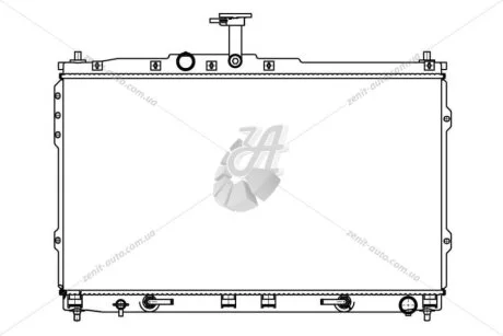 Радіатор охолодження Hyundai H-1/Starex (07-) 2.5TD/2.4i LUZAR LRc 081H5