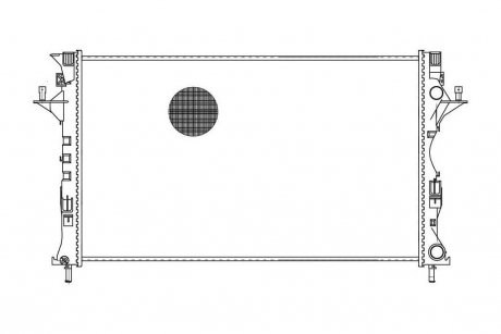 Радиатор охлаждения Laguna (01-)/Espace IV (02-) МКПП/АКПП (AC +/-) LUZAR LRc 0964