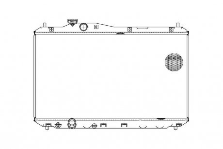 Радиатор охлаждения Honda Civic 4D (12-) МКПП/АКПП LUZAR LRc 2312