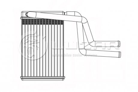 Радиатор отопителя Mondeo (00-) LUZAR LRh 1070