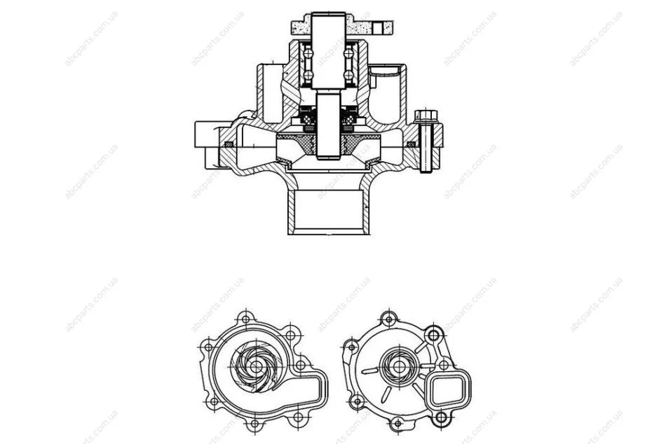 Насос водяний Mazda CX-5 (11-)/3 (14-) 2.0i Sky-Active Luzar LUZAR LWP 2504 (фото 1)