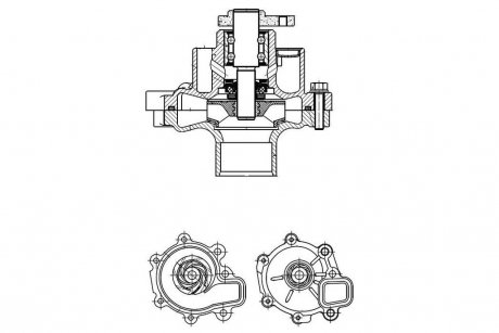 Насос водяной Mazda CX-5 (11-)/3 (14-) 2.0i Sky-Active LUZAR LWP 2504