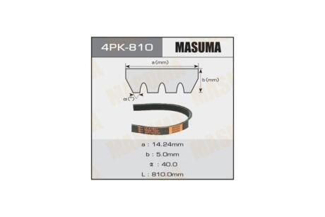 Ремень поликлиновой 4PK- 810 (4PK-810) MASUMA 4PK810