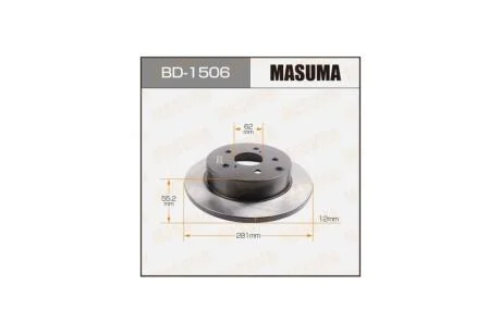 Диск гальмівний задній (кратно 2) RAV4/ASA33L (BD-1506) MASUMA 'BD1506