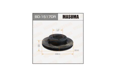Диск гальмівний передній перфорований LAND CRUISER/UZJ200, URJ202 RH (BD-1517DR) MASUMA 'BD1517DR
